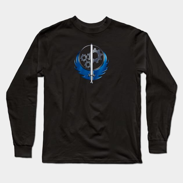 Brotherhood of Steel Long Sleeve T-Shirt by huckblade